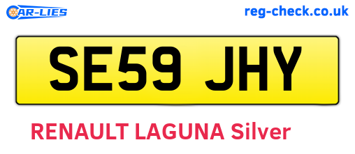 SE59JHY are the vehicle registration plates.
