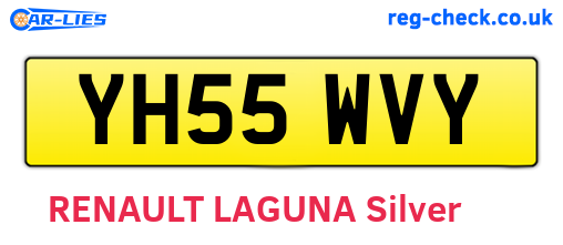 YH55WVY are the vehicle registration plates.