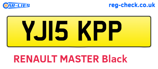 YJ15KPP are the vehicle registration plates.
