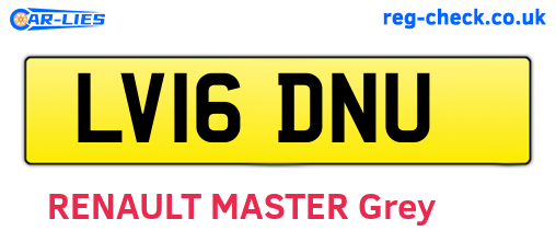 LV16DNU are the vehicle registration plates.