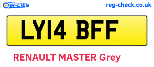 LY14BFF are the vehicle registration plates.