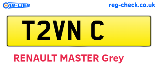 T2VNC are the vehicle registration plates.