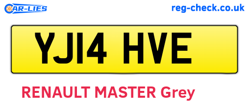 YJ14HVE are the vehicle registration plates.