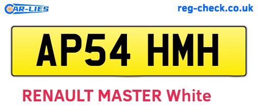 AP54HMH are the vehicle registration plates.