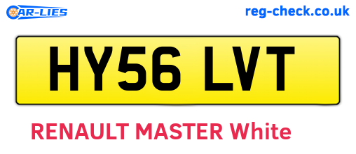 HY56LVT are the vehicle registration plates.
