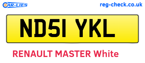 ND51YKL are the vehicle registration plates.