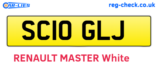 SC10GLJ are the vehicle registration plates.