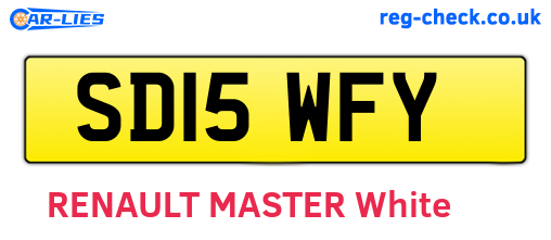 SD15WFY are the vehicle registration plates.