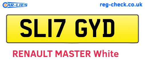 SL17GYD are the vehicle registration plates.