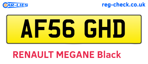 AF56GHD are the vehicle registration plates.