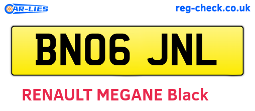 BN06JNL are the vehicle registration plates.