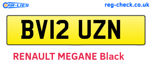 BV12UZN are the vehicle registration plates.
