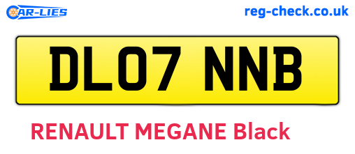 DL07NNB are the vehicle registration plates.