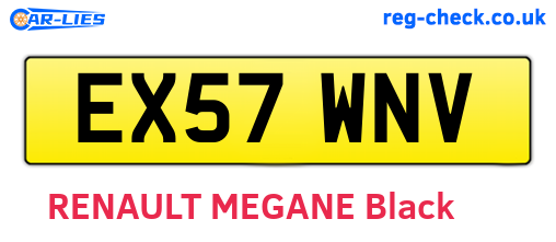EX57WNV are the vehicle registration plates.