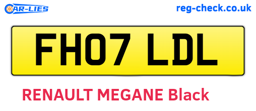 FH07LDL are the vehicle registration plates.