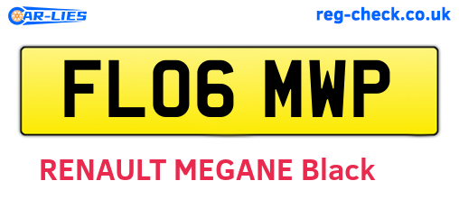 FL06MWP are the vehicle registration plates.