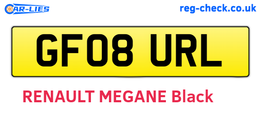 GF08URL are the vehicle registration plates.