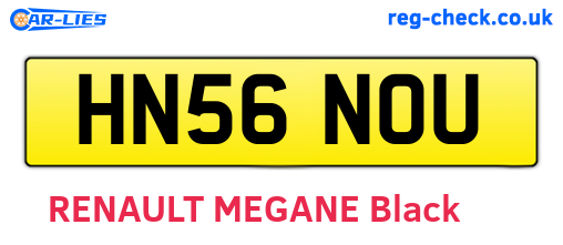 HN56NOU are the vehicle registration plates.