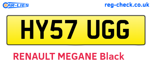 HY57UGG are the vehicle registration plates.