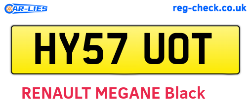 HY57UOT are the vehicle registration plates.