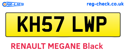 KH57LWP are the vehicle registration plates.