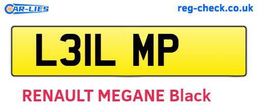 L31LMP are the vehicle registration plates.