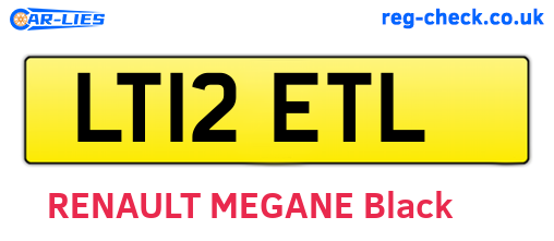 LT12ETL are the vehicle registration plates.