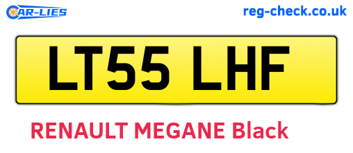 LT55LHF are the vehicle registration plates.