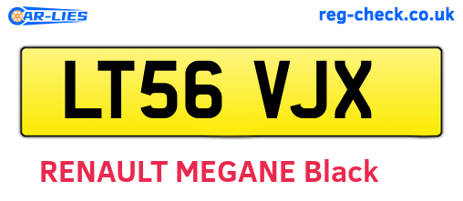 LT56VJX are the vehicle registration plates.