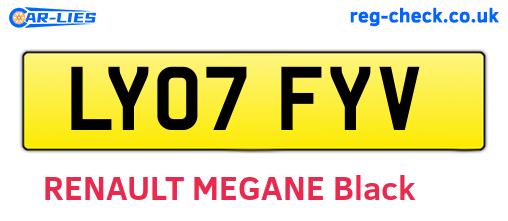 LY07FYV are the vehicle registration plates.