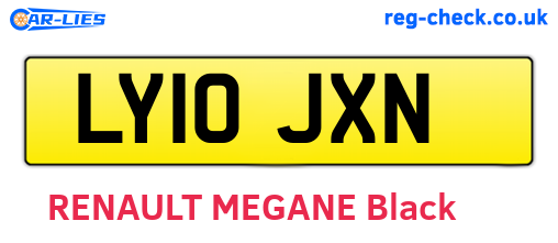 LY10JXN are the vehicle registration plates.
