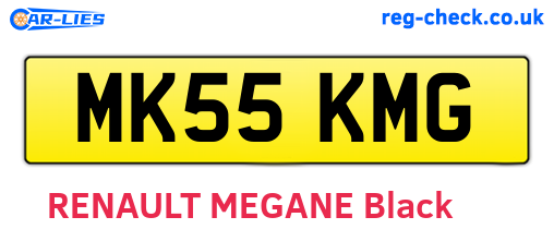 MK55KMG are the vehicle registration plates.