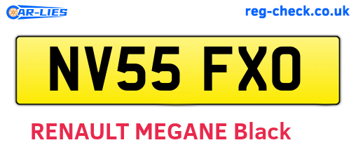 NV55FXO are the vehicle registration plates.