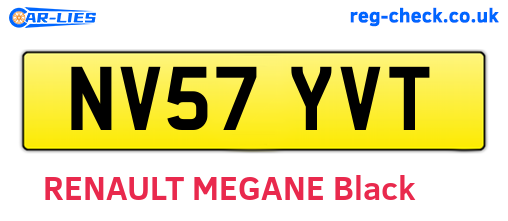 NV57YVT are the vehicle registration plates.
