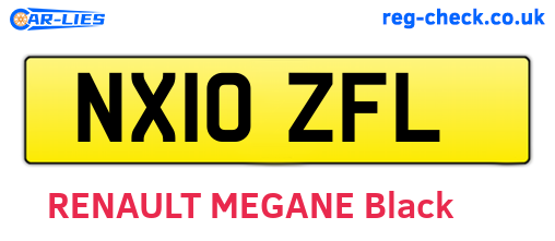 NX10ZFL are the vehicle registration plates.