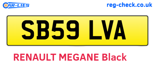 SB59LVA are the vehicle registration plates.