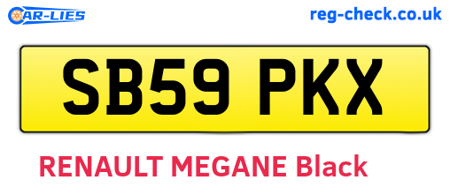 SB59PKX are the vehicle registration plates.