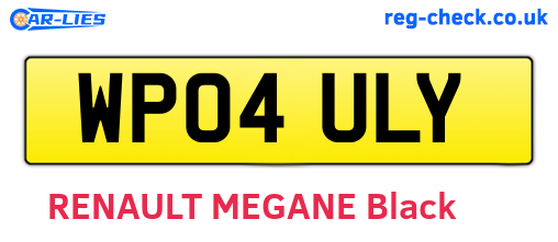 WP04ULY are the vehicle registration plates.