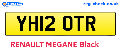YH12OTR are the vehicle registration plates.