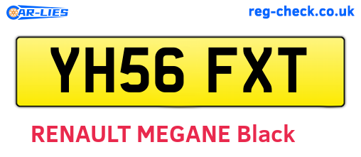 YH56FXT are the vehicle registration plates.