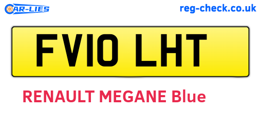 FV10LHT are the vehicle registration plates.