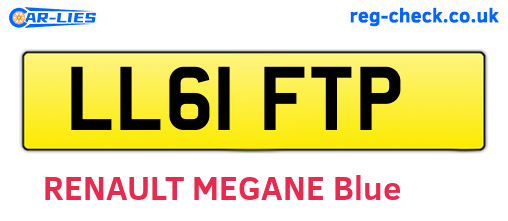 LL61FTP are the vehicle registration plates.