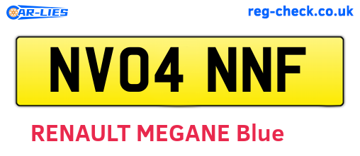 NV04NNF are the vehicle registration plates.