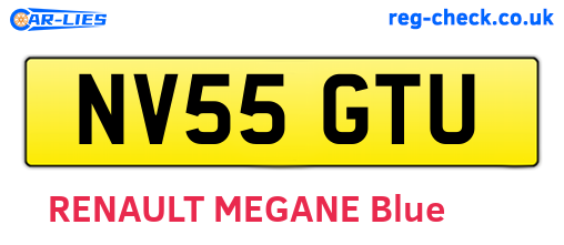 NV55GTU are the vehicle registration plates.
