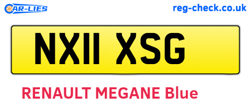 NX11XSG are the vehicle registration plates.