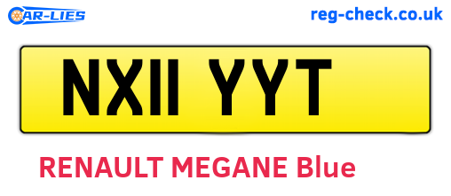 NX11YYT are the vehicle registration plates.