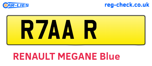 R7AAR are the vehicle registration plates.