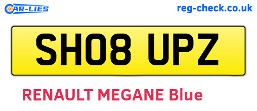 SH08UPZ are the vehicle registration plates.