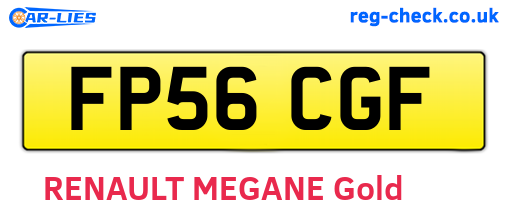 FP56CGF are the vehicle registration plates.