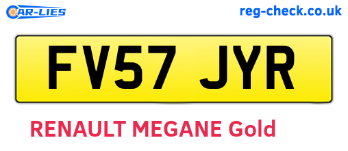 FV57JYR are the vehicle registration plates.